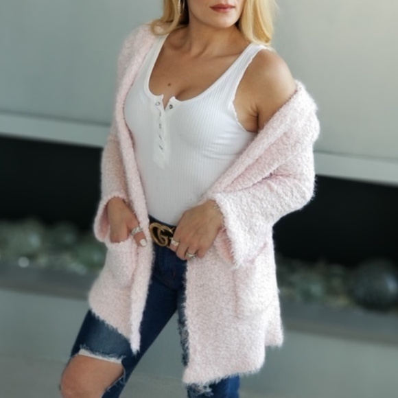 MODA ME COUTURE Sweaters - CASUAL DOLLZ ULTRA SOFT Pink Popcorn Cardigan